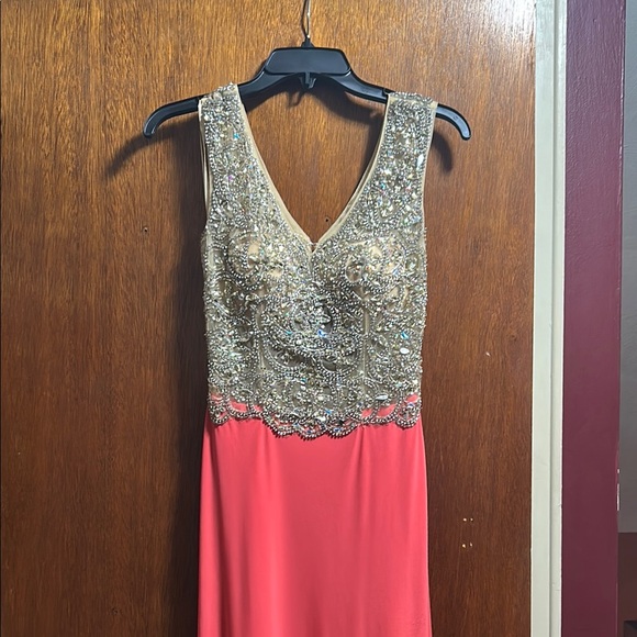 Melon Pima Yoke Dress